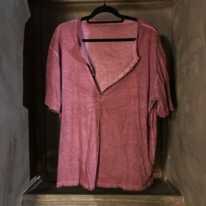 Casual Pink Button-Up Shirt